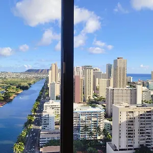  アパート Waikiki High Floor Views Beaches Convention Center